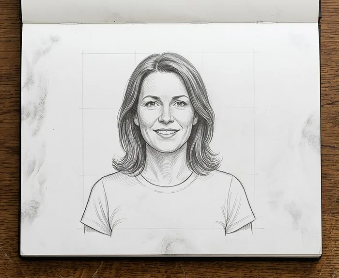 A technically correct but boring realistic portrait